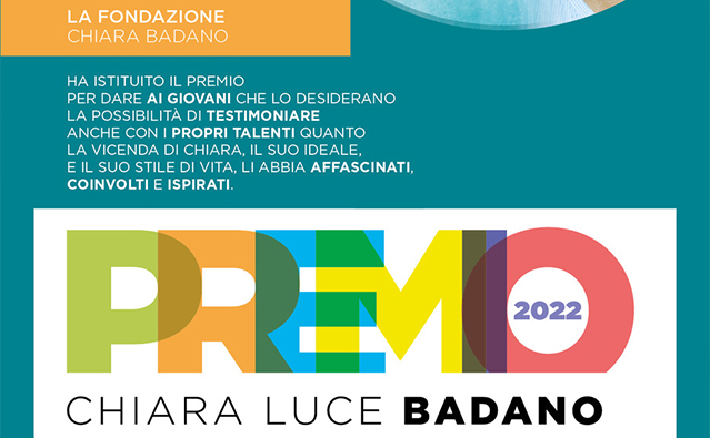 PRIX Chiara Luce Badano 2022 (cinquième édition)